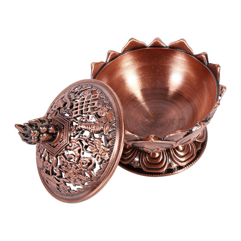Eboxer Vintage Incense Incense Holder, Elegant Decoration for Home (Red Bronze) - Image 5